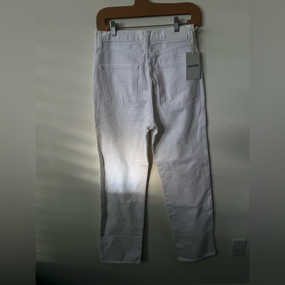 NWT GRLFRND The Graham High Rise Straight Denim Jean Centinela Ave White Size 28 - Picture 4 of 7